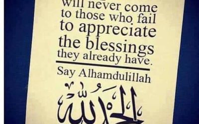 Giving Thanks to Allah is a Blessing